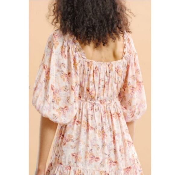NWT byTiMo Feathe Floral‎ Print Babydoll Dress - Picture 3 of 9